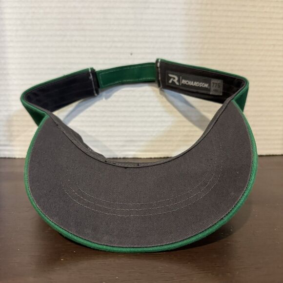 Hurst Farm Supply Golf Visor Adjustable Hook & Loop Strap Hat Gray Green Farm - Picture 10 of 11